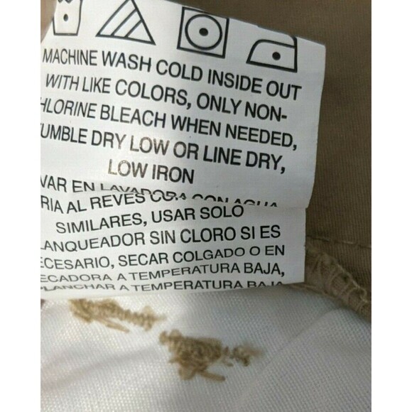 Riders Lee Chino Shorts  Womens Size 6  Elastic Waist Roll-up Stretch Khaki NWOT - Picture 7 of 7